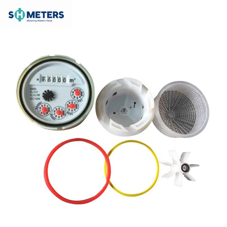 DN15mm Multi Jet Plastic Water Meter Mechanism Part