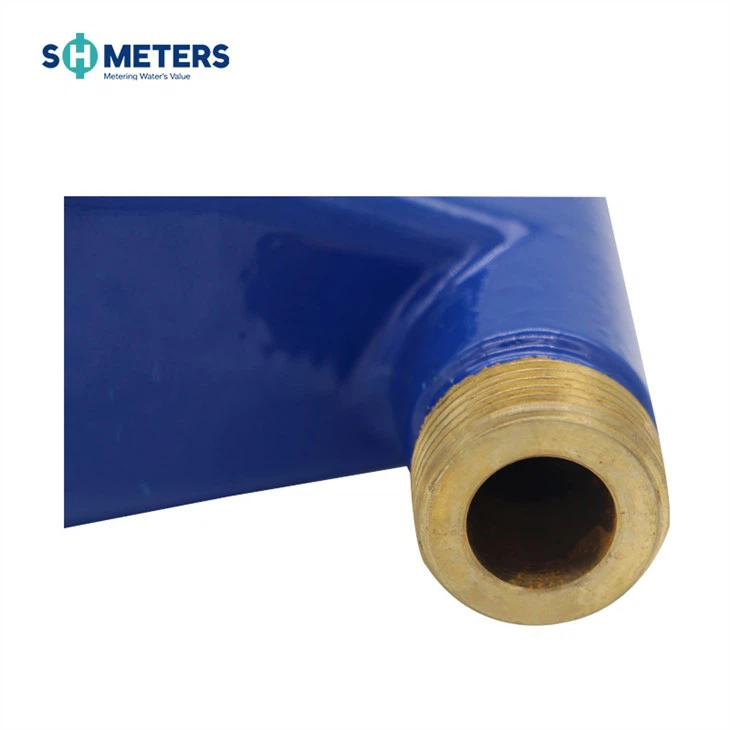 Dn15-dn25 Vertical Type Water Meter Rotary Brass Body Cold Hot Water Meter