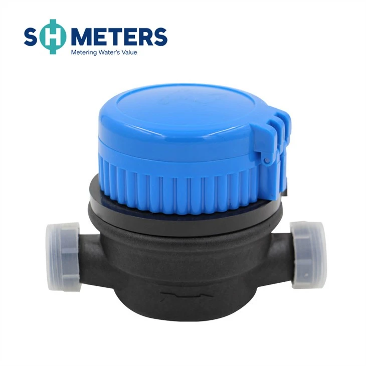 Dry Dial Plastic 1/2 Inch Size Domestic Single Jet Water Meter