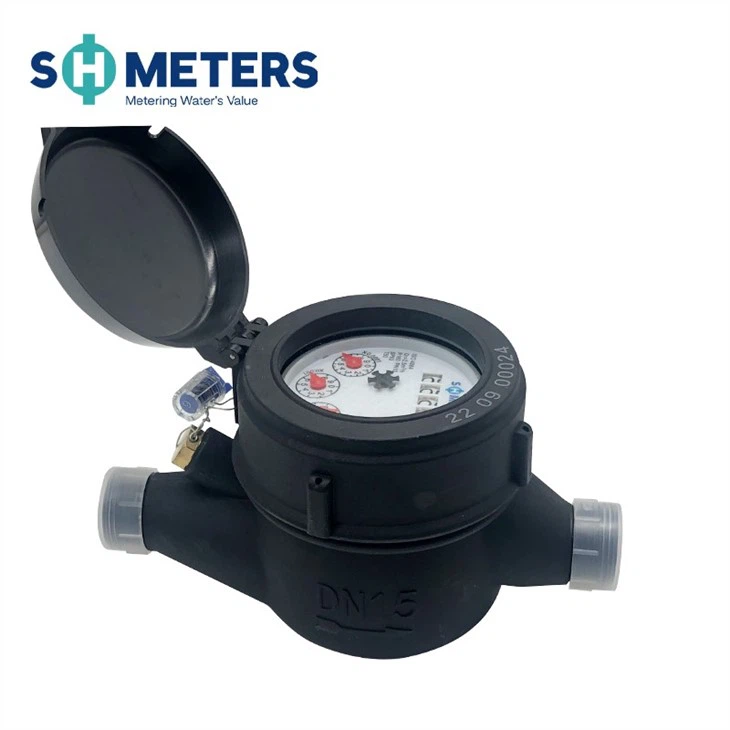 Small Plastic Water Meter Mechanical Water Meter For Residence