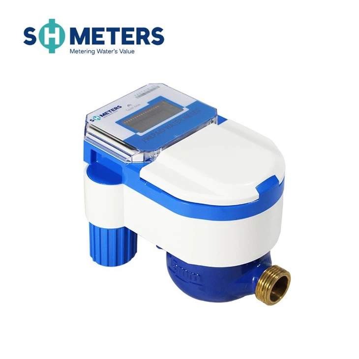 Brass Body IC Card Smart Water Meter For Residential